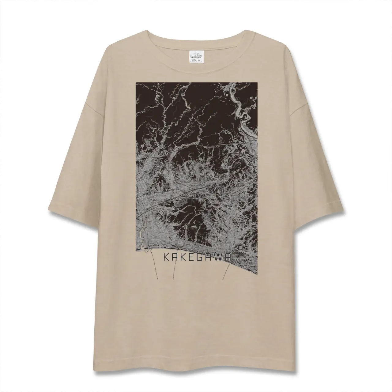 【掛川（静岡県）】地図柄ビッグシルエットTシャツ