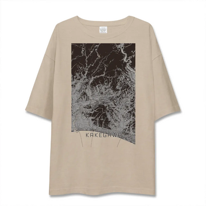 【掛川（静岡県）】地図柄ビッグシルエットTシャツ