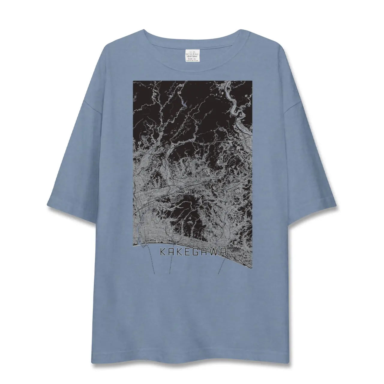 【掛川（静岡県）】地図柄ビッグシルエットTシャツ
