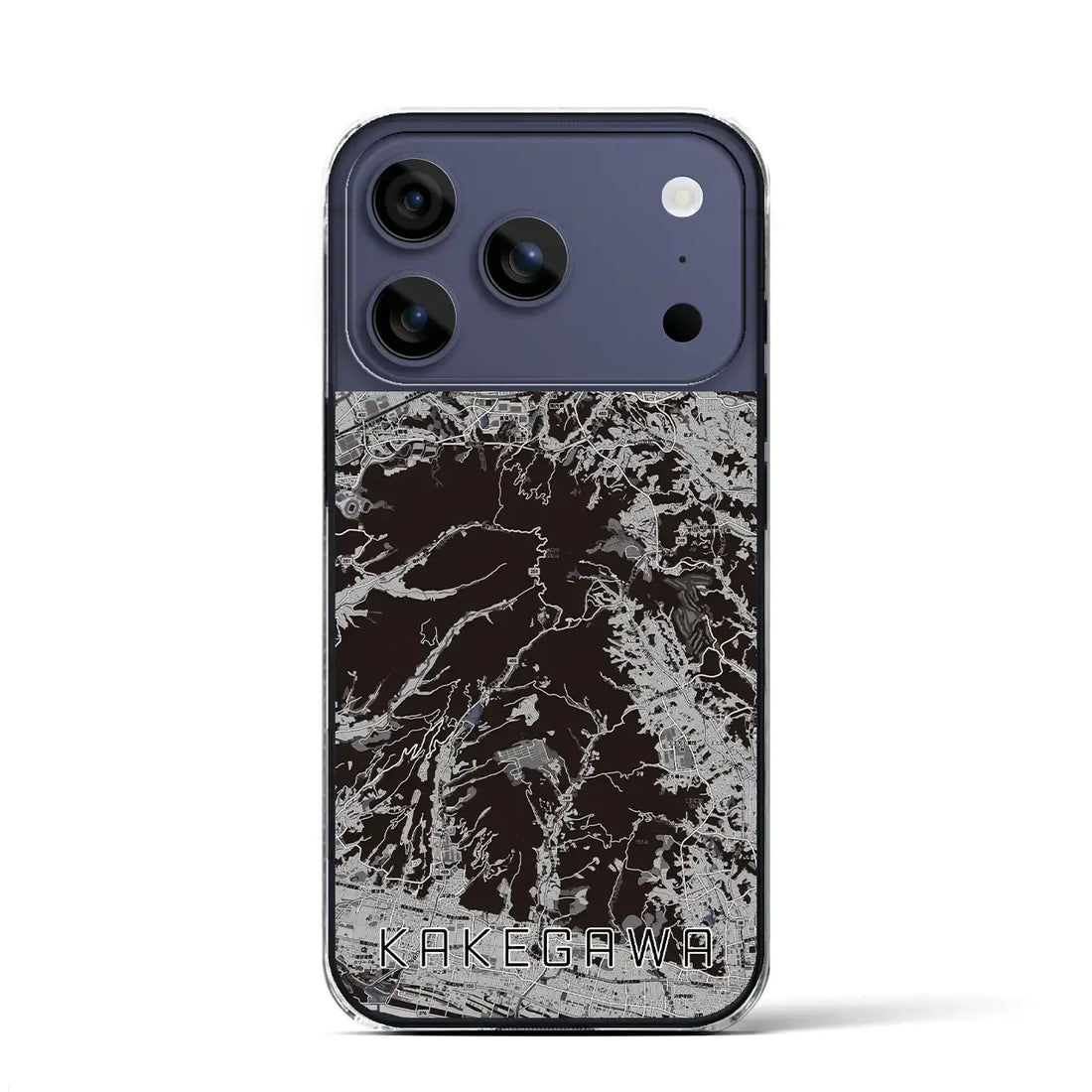 【掛川(静岡県)】地図柄iPhoneケース(クリアタイプ)モノトーン・iPhone 17 Pro Max 用