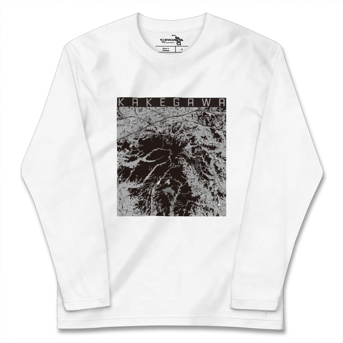 【掛川（静岡県）】地図柄ロングスリーブTシャツ