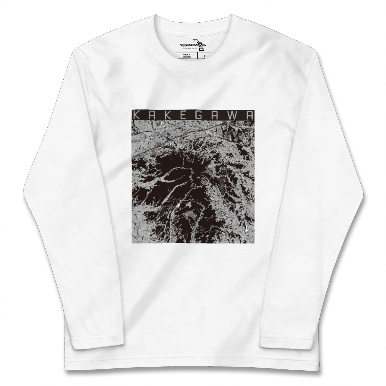 【掛川（静岡県）】地図柄ロングスリーブTシャツ