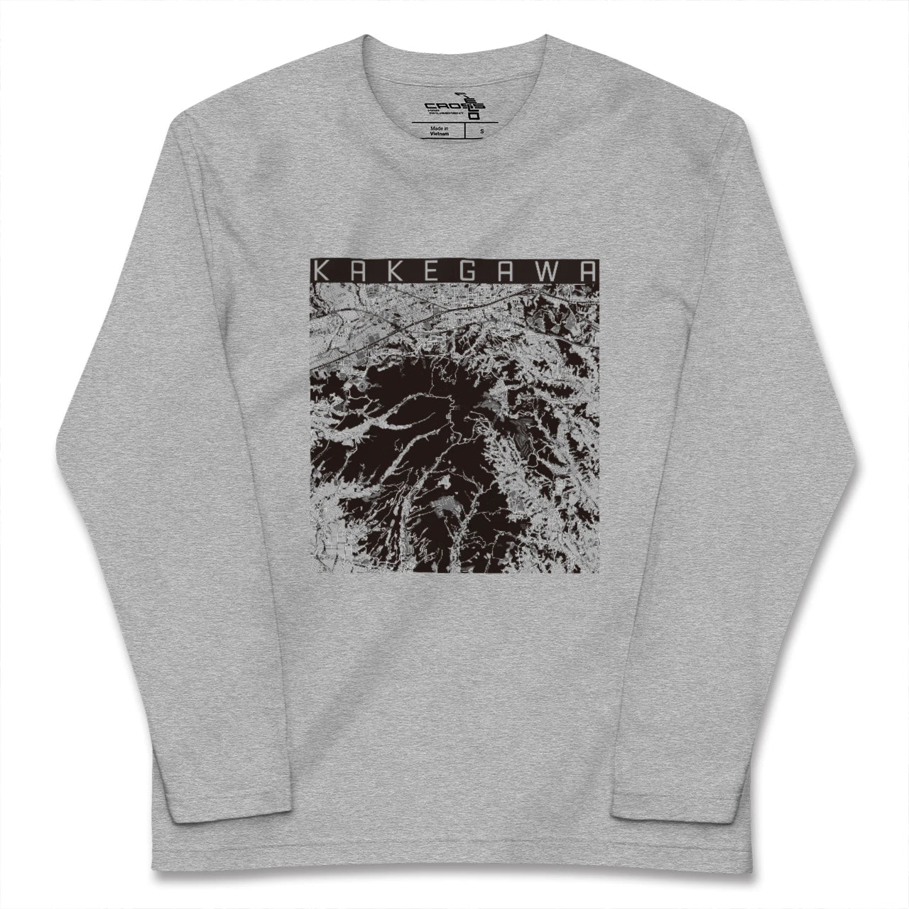 【掛川（静岡県）】地図柄ロングスリーブTシャツ
