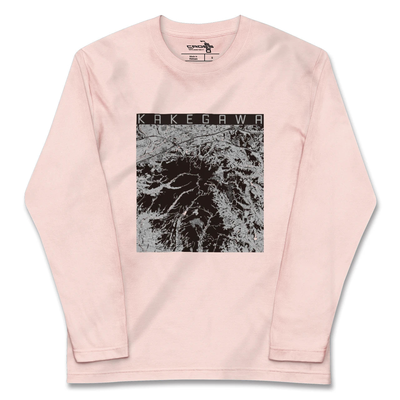 【掛川（静岡県）】地図柄ロングスリーブTシャツ