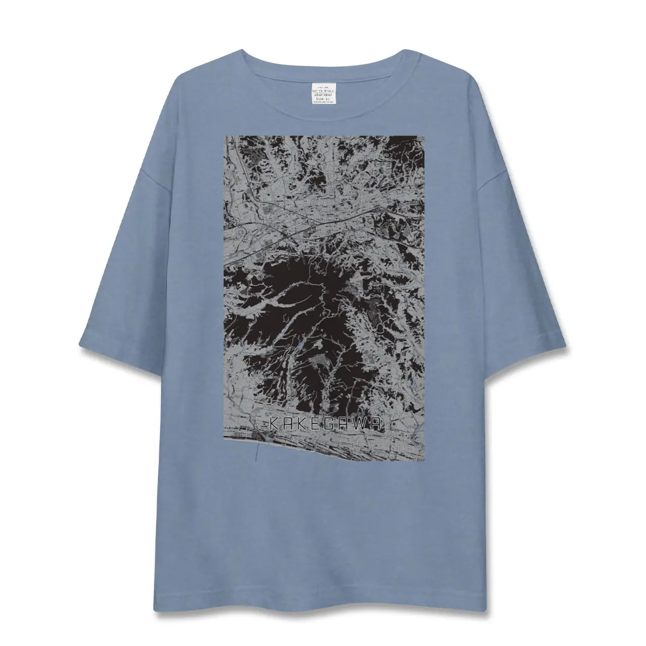 【掛川（静岡県）】地図柄ビッグシルエットTシャツ