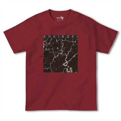 【柿木（島根県）】地図柄ヘビーウェイトTシャツ