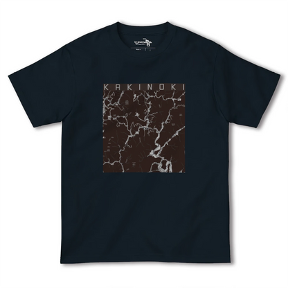 【柿木（島根県）】地図柄ヘビーウェイトTシャツ