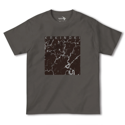 【柿木（島根県）】地図柄ヘビーウェイトTシャツ