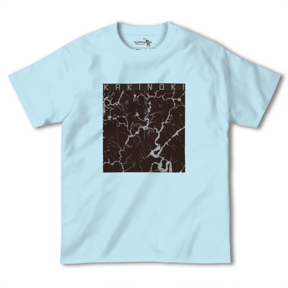 【柿木（島根県）】地図柄ヘビーウェイトTシャツ