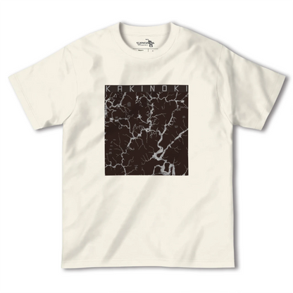 【柿木（島根県）】地図柄ヘビーウェイトTシャツ