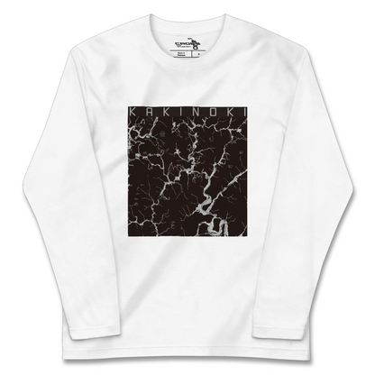 【柿木（島根県）】地図柄ロングスリーブTシャツ