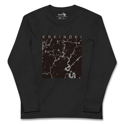 【柿木（島根県）】地図柄ロングスリーブTシャツ