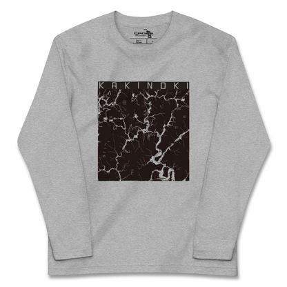 【柿木（島根県）】地図柄ロングスリーブTシャツ