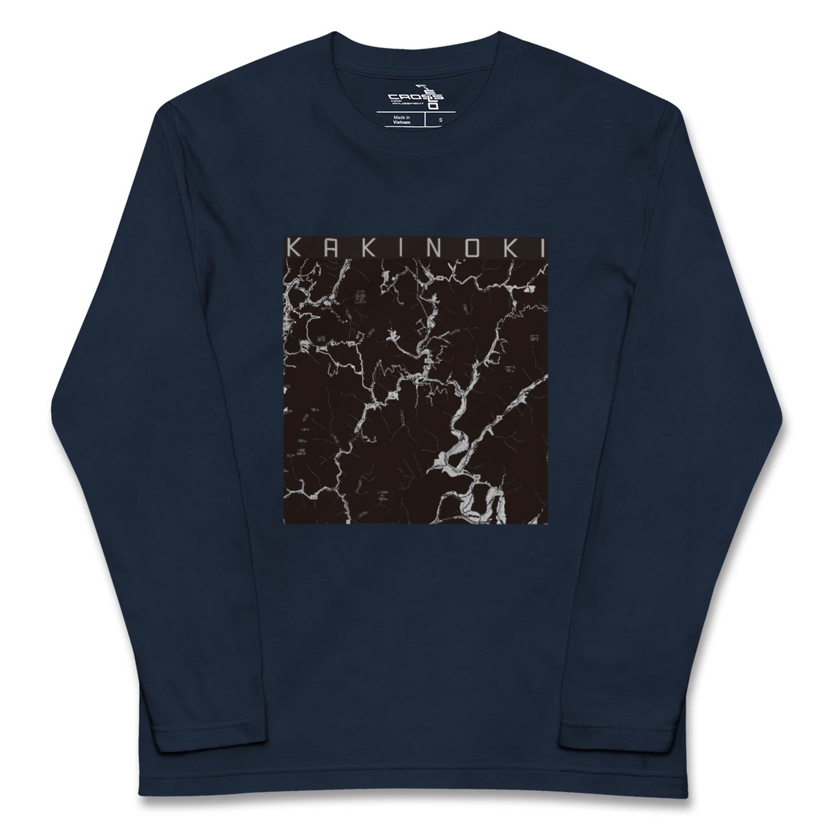 【柿木（島根県）】地図柄ロングスリーブTシャツ