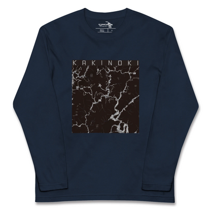 【柿木（島根県）】地図柄ロングスリーブTシャツ