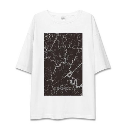 【柿木（島根県）】地図柄ビッグシルエットTシャツ