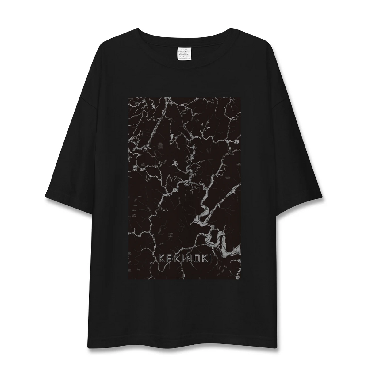 【柿木（島根県）】地図柄ビッグシルエットTシャツ