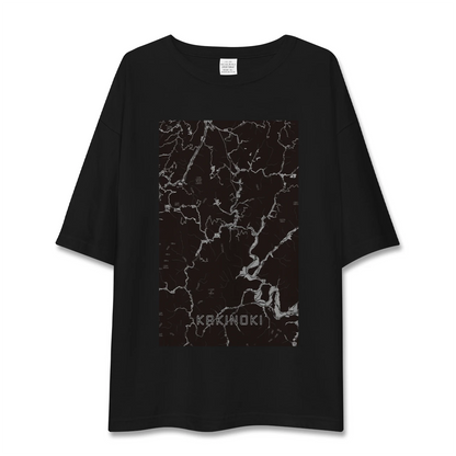 【柿木（島根県）】地図柄ビッグシルエットTシャツ