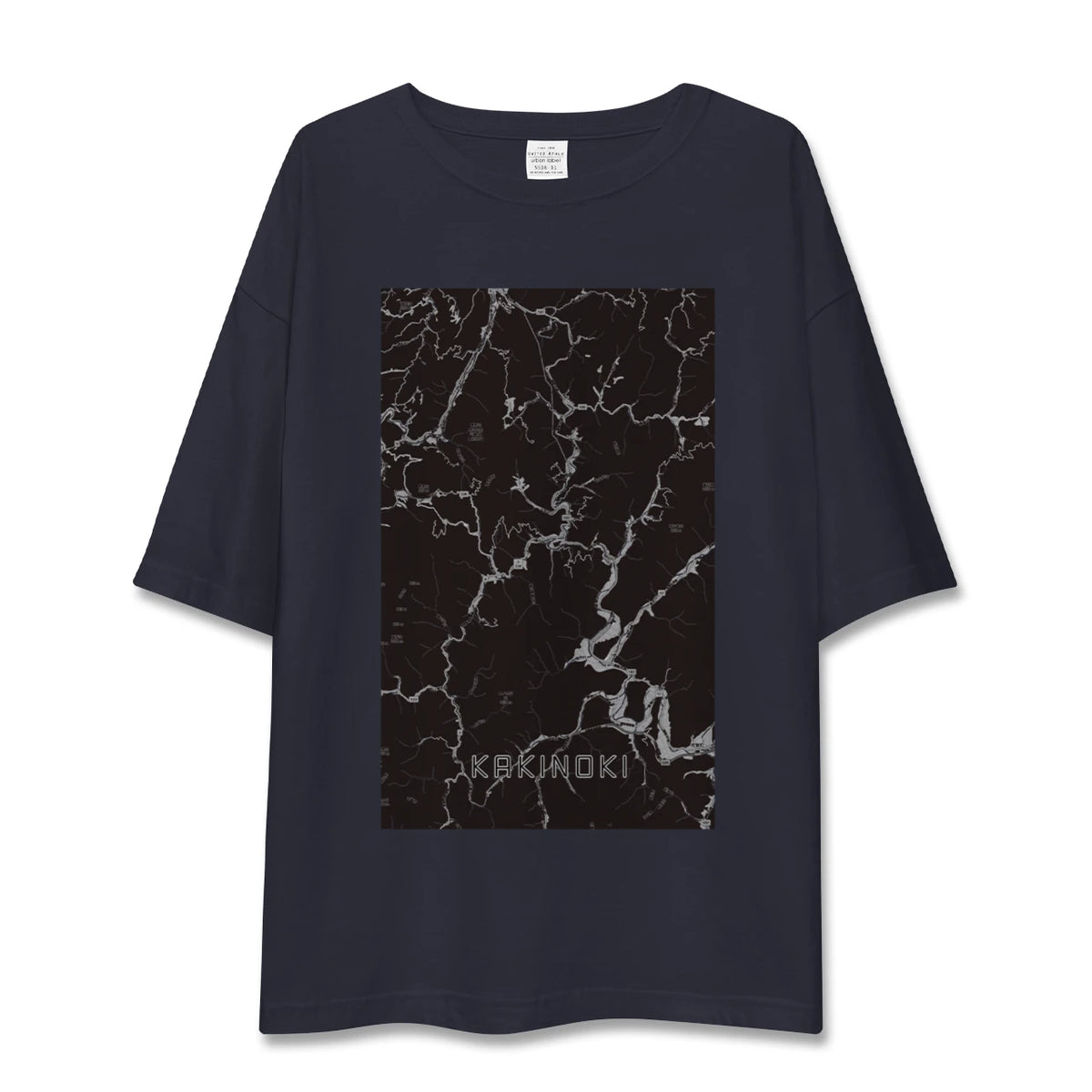 【柿木（島根県）】地図柄ビッグシルエットTシャツ