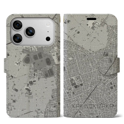 【柿の木坂（東京都）】地図柄iPhoneケース（手帳タイプ）