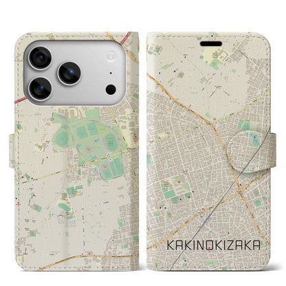 【柿の木坂（東京都）】地図柄iPhoneケース（手帳タイプ）