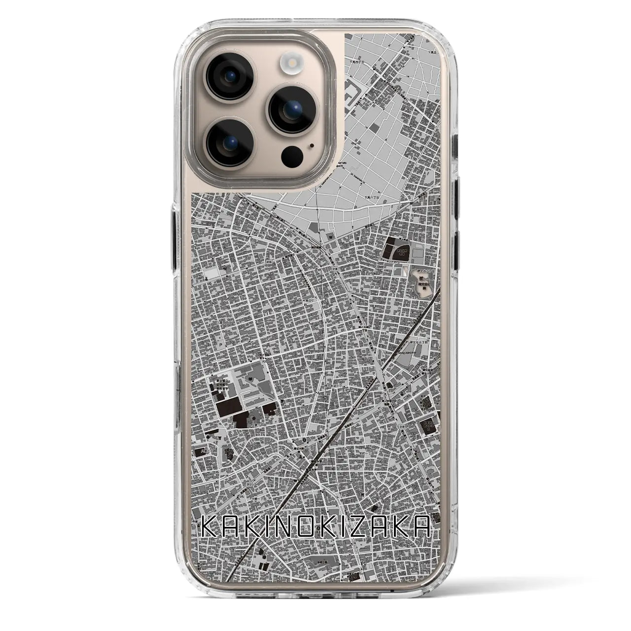 【柿の木坂（東京都）】地図柄iPhoneケース（MagSafeタイプ）