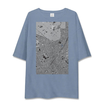 【柿の木坂（東京都）】地図柄ビッグシルエットTシャツ