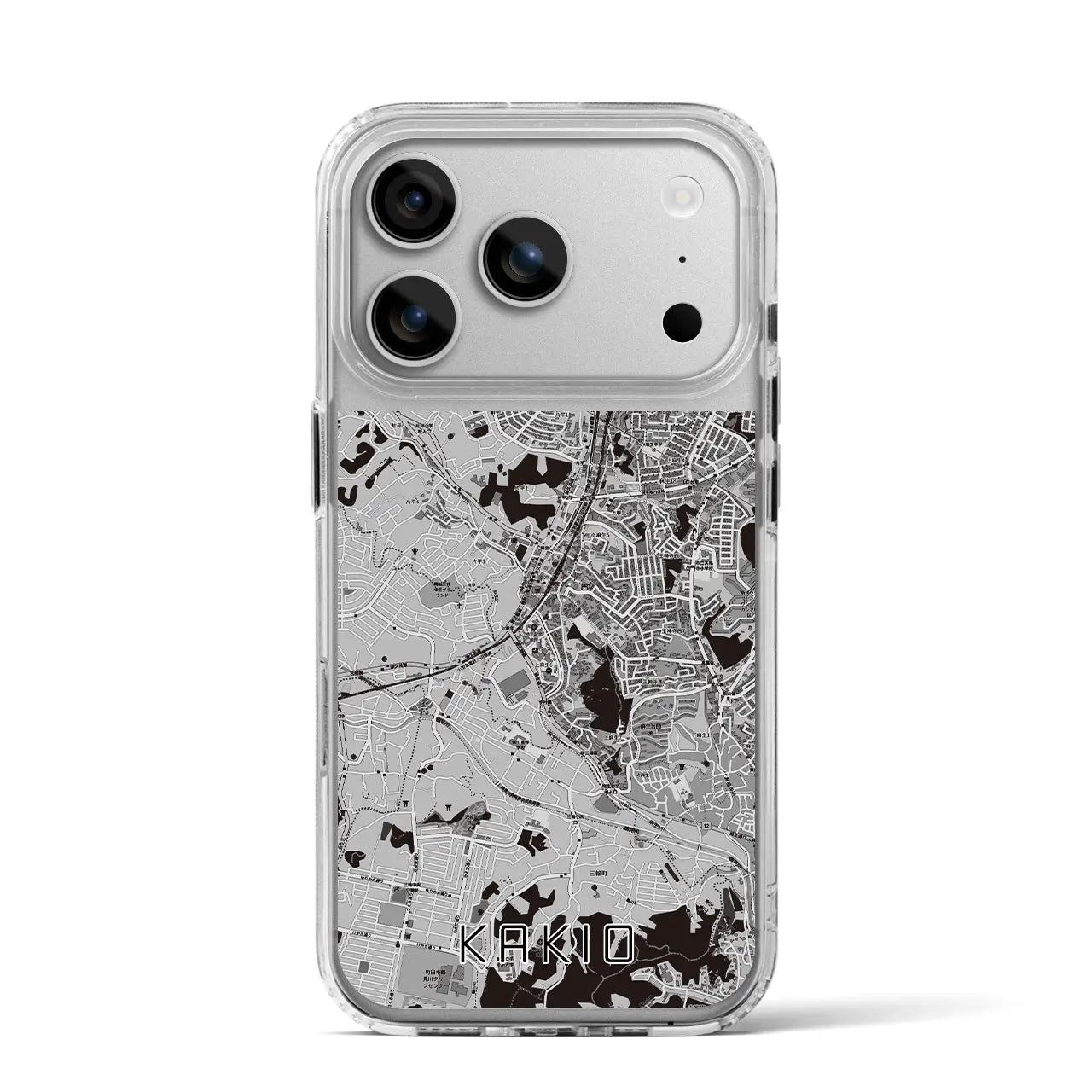 【柿生（神奈川県）】地図柄iPhoneケース（MagSafeタイプ）