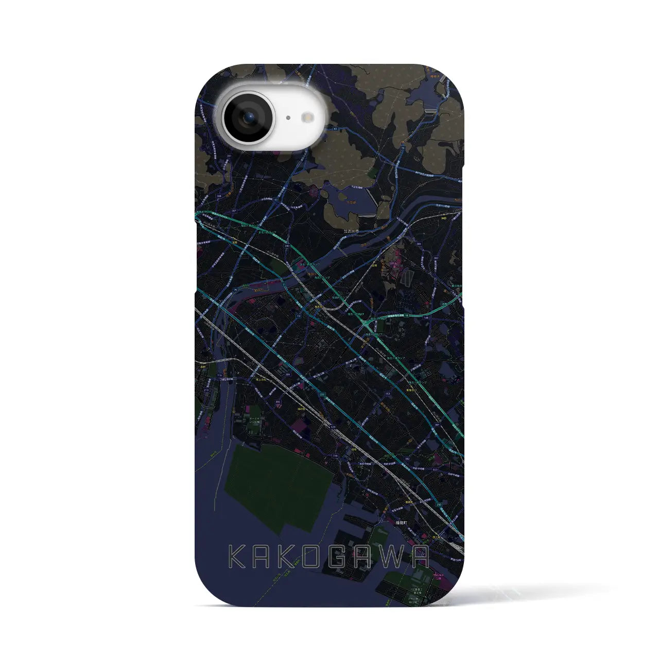 【加古川（兵庫県）】地図柄iPhoneケース（バックカバータイプ）