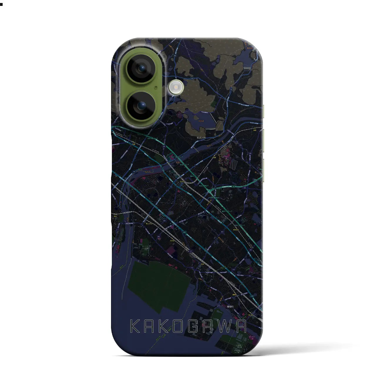 【加古川（兵庫県）】地図柄iPhoneケース（バックカバータイプ）