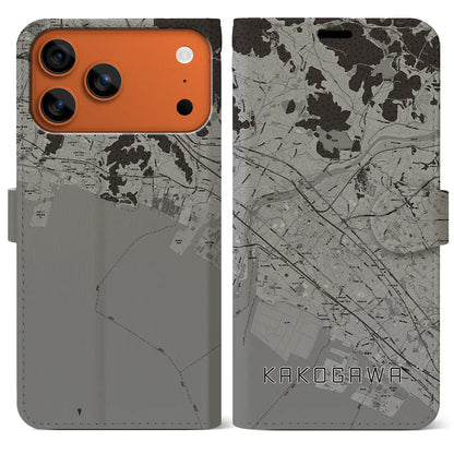 【加古川（兵庫県）】地図柄iPhoneケース（手帳タイプ）