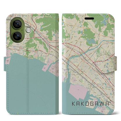 【加古川（兵庫県）】地図柄iPhoneケース（手帳タイプ）