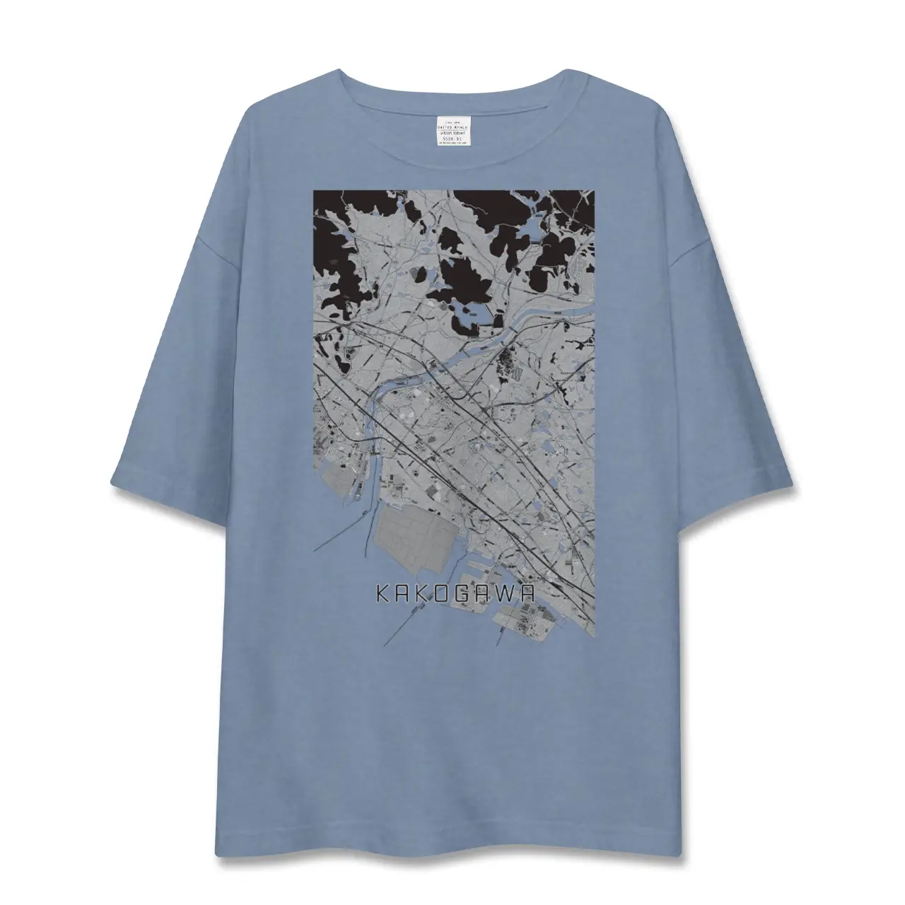 【加古川（兵庫県）】地図柄ビッグシルエットTシャツ