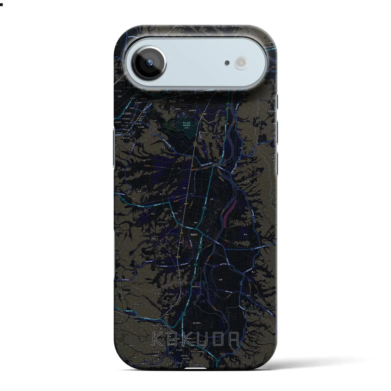 【角田（宮城県）】地図柄iPhoneケース（バックカバータイプ）