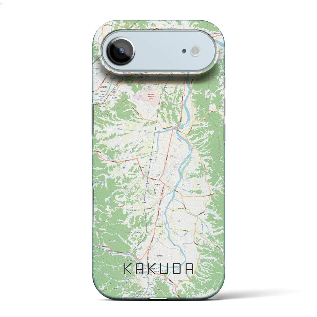 【角田（宮城県）】地図柄iPhoneケース（バックカバータイプ）ナチュラル・iPhone 17 Pro Max 用