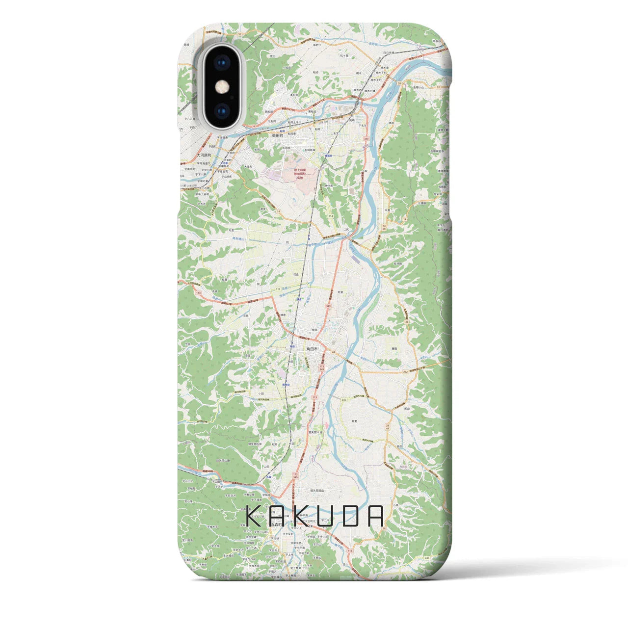 【角田（宮城県）】地図柄iPhoneケース（バックカバータイプ）