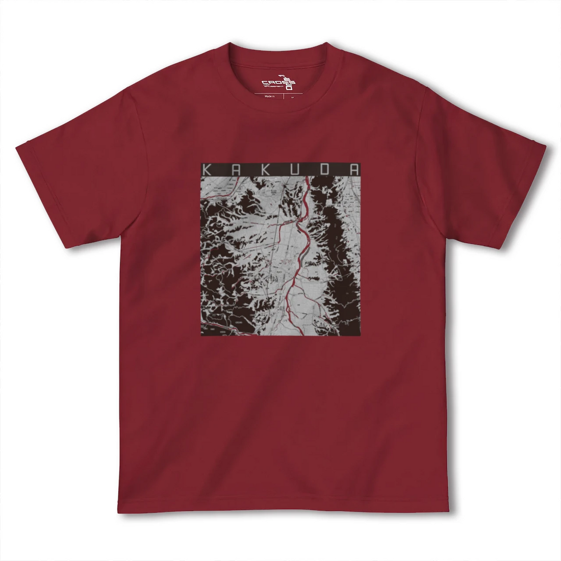 【角田(宮城県)】地図柄ヘビーウェイトTシャツ