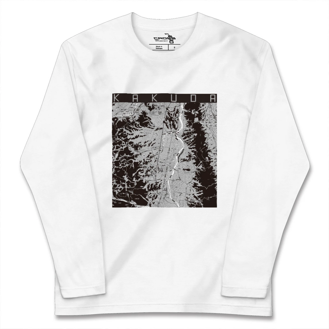 【角田(宮城県)】地図柄ロングスリーブTシャツ