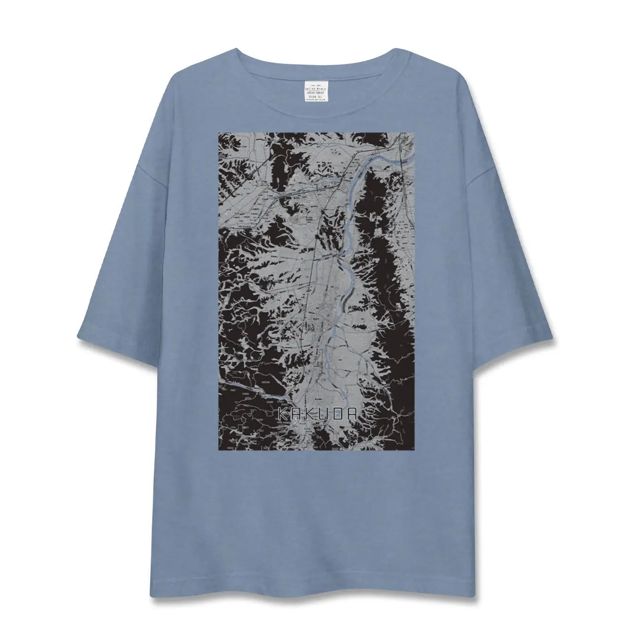 【角田（宮城県）】地図柄ビッグシルエットTシャツ
