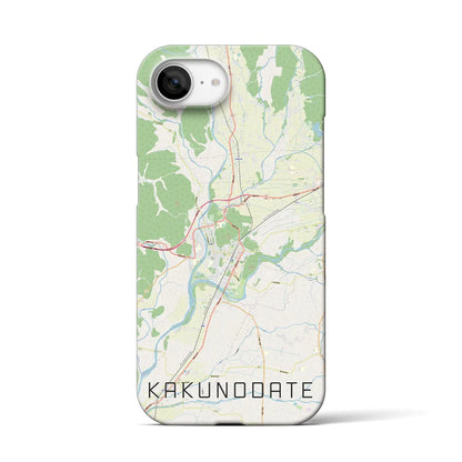 【角館（秋田県）】地図柄iPhoneケース（バックカバータイプ）