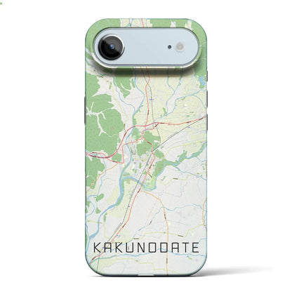 【角館（秋田県）】地図柄iPhoneケース（バックカバータイプ）