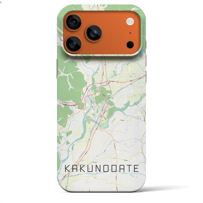 【角館（秋田県）】地図柄iPhoneケース（バックカバータイプ）