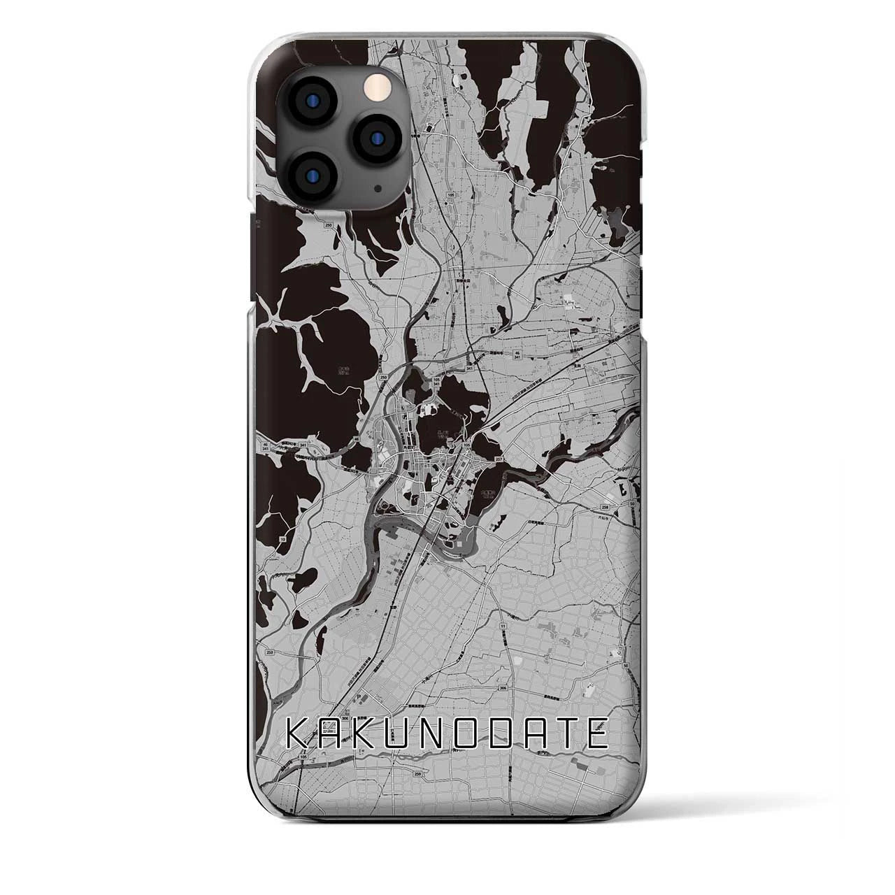 【角館（秋田県）】地図柄iPhoneケース（クリアタイプ）