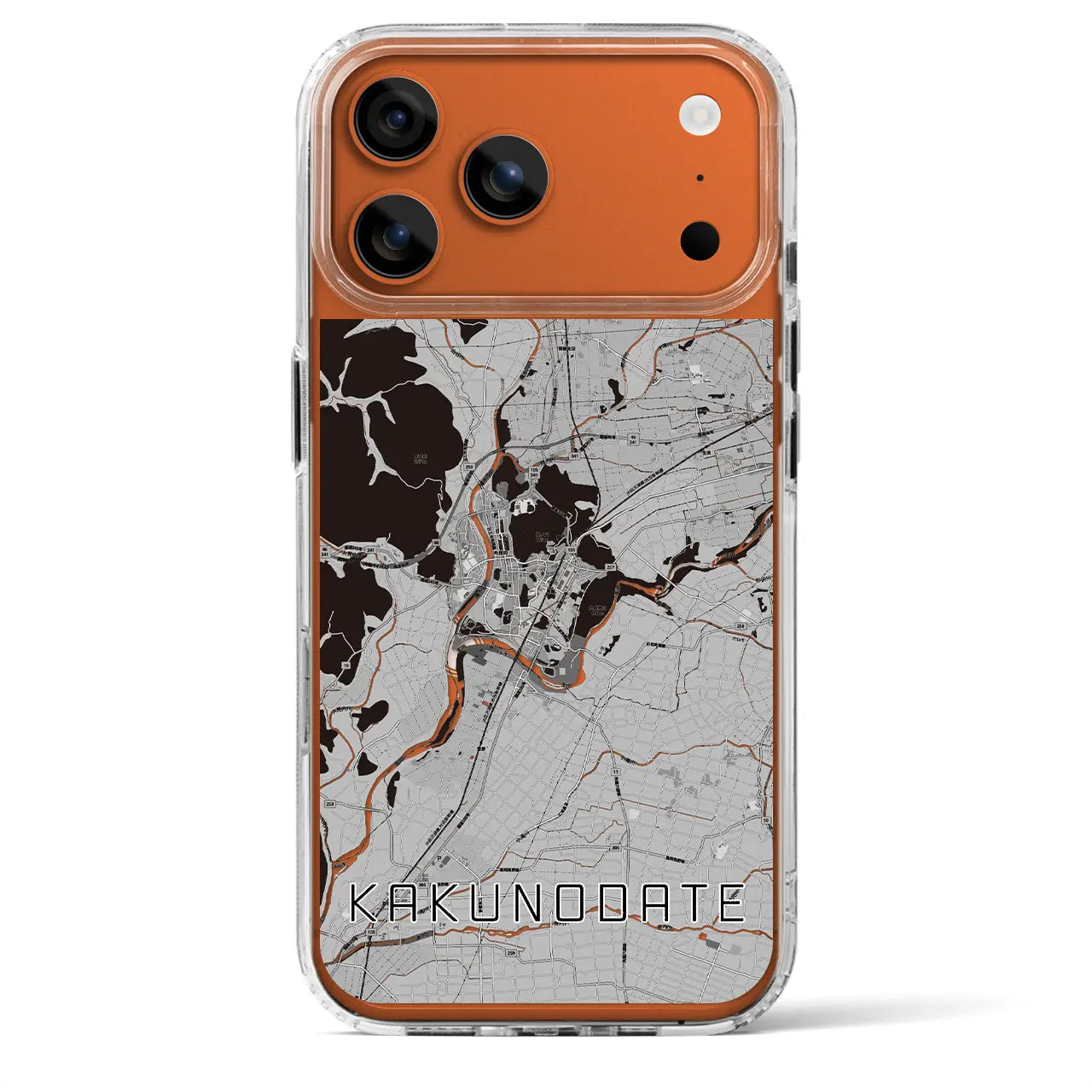 【角館（秋田県）】地図柄iPhoneケース（MagSafeタイプ）