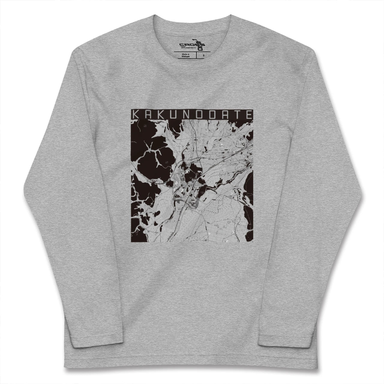 【角館（秋田県）】地図柄ロングスリーブTシャツ