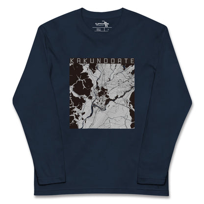 【角館（秋田県）】地図柄ロングスリーブTシャツ