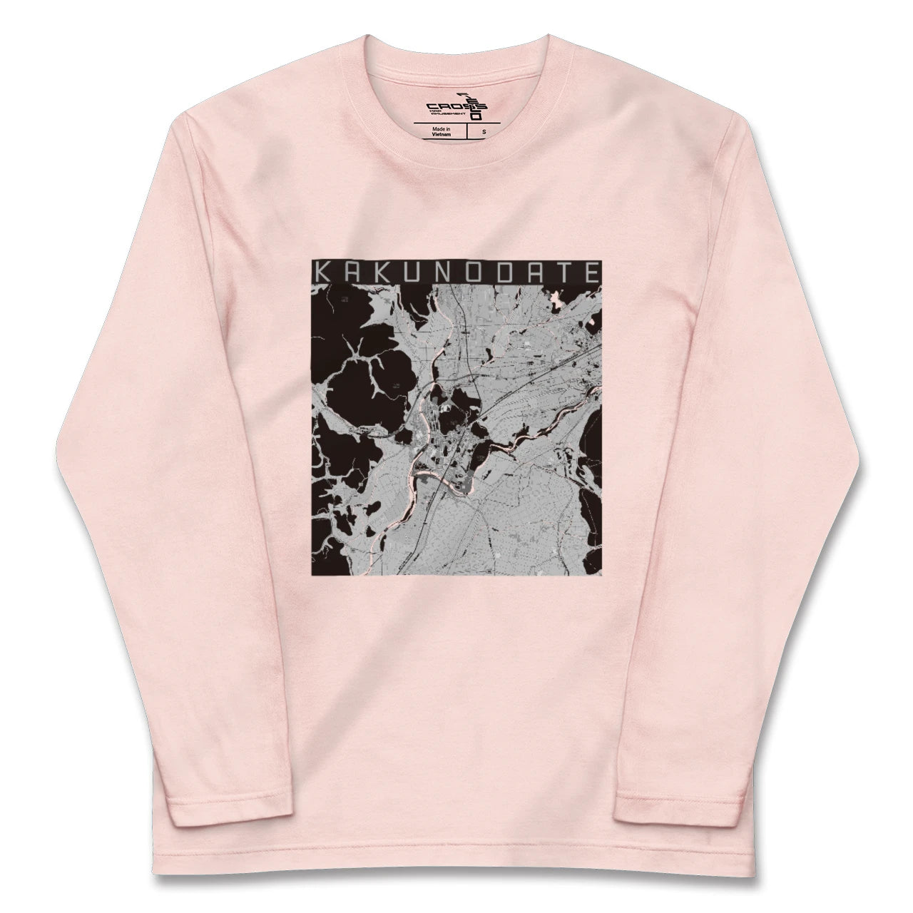 【角館（秋田県）】地図柄ロングスリーブTシャツ