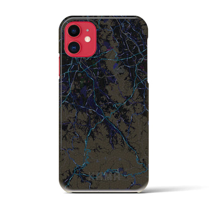 【嘉麻（福岡県）】地図柄iPhoneケース（バックカバータイプ）