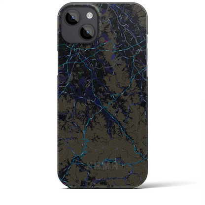 【嘉麻（福岡県）】地図柄iPhoneケース（バックカバータイプ）