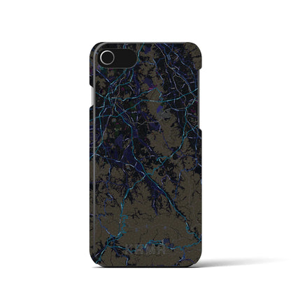 【嘉麻（福岡県）】地図柄iPhoneケース（バックカバータイプ）